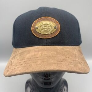 Vintage All Pro Kentucky Derby 2001 Hat Black Brown Leather Brim Baseball Cap